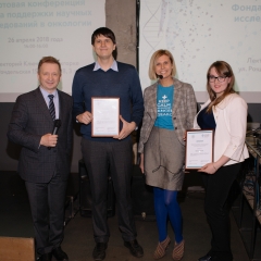 победители первого совместного конкурса RUSSCO и РакФонда Алексей  Румянцев (Москва) и Мария Степанова (Санкт-Петербург)